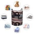 thumbnail image 6 of One Music Direc-,Ti0n Laundry Hamper Circular Laundrys Basket Waterproof Foldable Storage Clothes Bag For Home Bathroom, 6 of 8