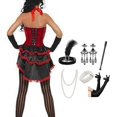 thumbnail image 5 of Women Flapper Accessories Party Costume Feathers Headband Necklace Earring Cigarettes Holder for Cocktail Party 23PESET687, 5 of 5