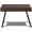 Brown, variant on Folding PE Rattan Side Coffee Table, Portable Outdoor Wicker Patio Table with Metal Frame, No Assembly, Weather-Resistant Foldable Accent Table for Garden, Poolside, Balcony and Sofa Side Gray