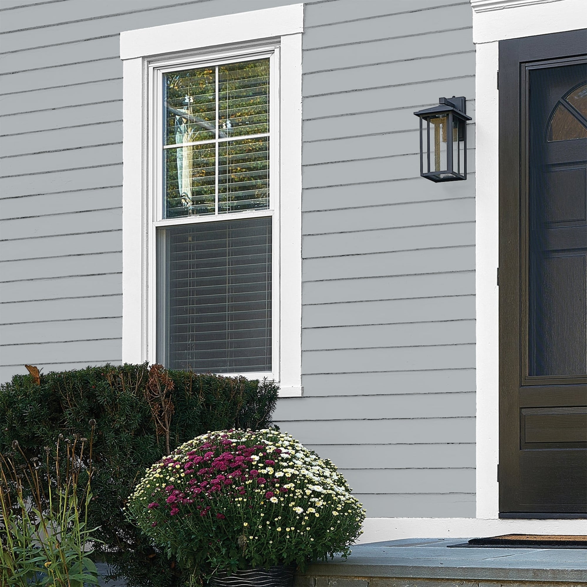 Glidden Fundamentals Stargazer / Gray, Flat Exterior Paint, 1 Quart