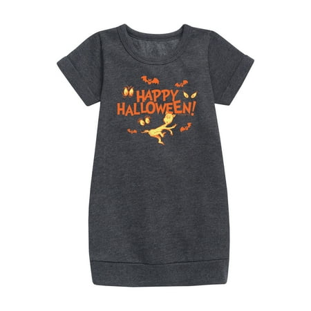

Dr. Seuss - Happy Halloween Eyes - Toddler And Youth Girls Fleece Dress