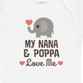 thumbnail image 4 of Inktastic Nana and Poppa Love Me Grandchild Elephant Boys or Girls Baby Bodysuit, 4 of 5