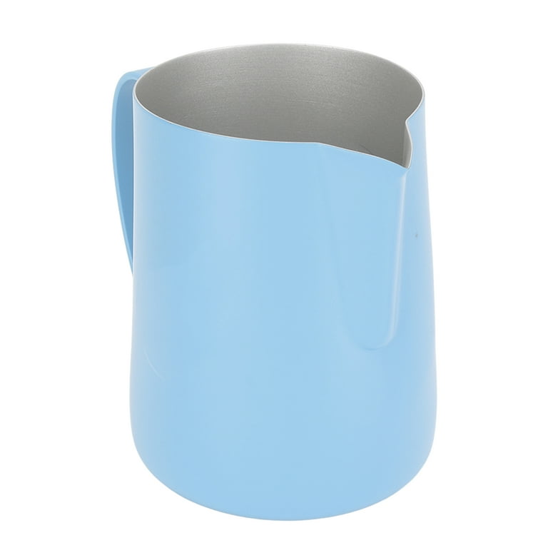 Stainless Steel Milk Frothing Jug - Blue (600ml)