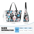 thumbnail image 4 of Easygdp Panda Cute Pink Hearts Bolsa de Viaje de Playa de Gran Capacidad, Bolsa Tote Perfecta para la Playa, Escapadas de Fin de Semana y Viajes, 4 of 7