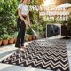 thumbnail image 3 of Alfombra Exterior OLANLY Impermeable 150x240 cm Negra y Beige, 3 of 6