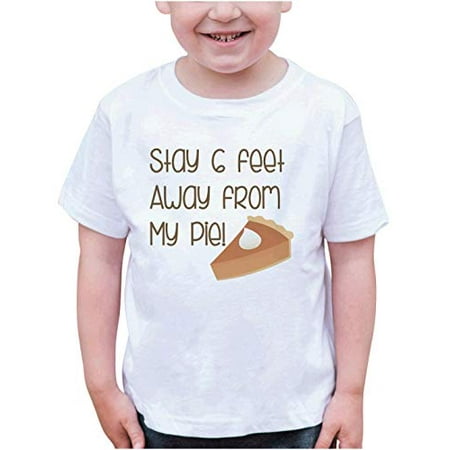 

7 ate 9 Apparel Kids Six Feet from My Pie Thanksgiving T-Shirt White