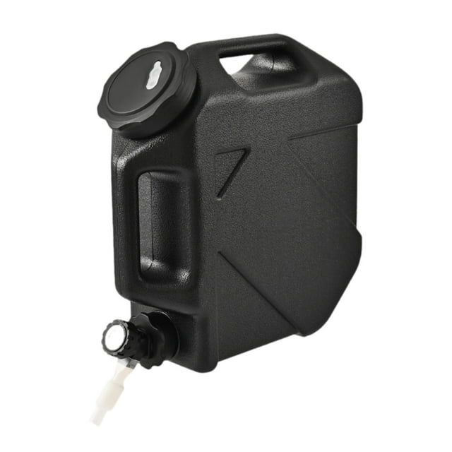 Contenedor de agua de 10 l con grifo portátil para lavado de platos de emergencia de supervivencia Negro