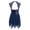 Navy Blue, variant on YONGHS Kids Girls Shiny Sequin Ballet Dance Dress Lyrical Contemporary Latin Tulle Skirt