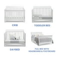 Delta Bentley S Series 4in1 Baby Convertible Crib in White