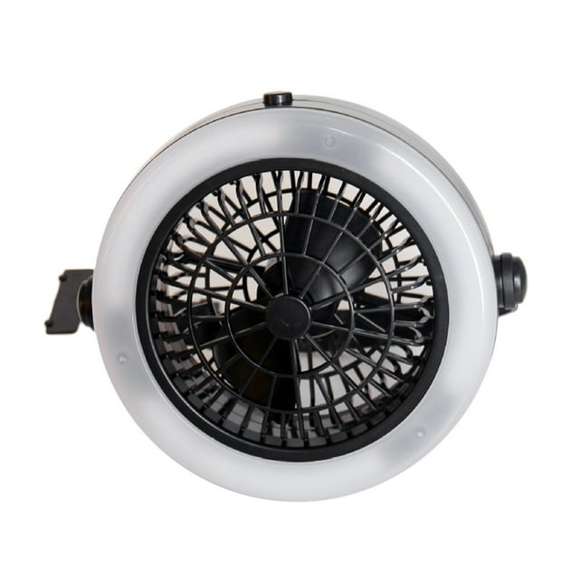 PVCS Tent Fan LED Light Camping Gear Outdoor Hiking Equipment Portable Lamp with Hook