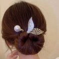 thumbnail image 2 of Sunjoy Tech Women Hair Bun Maker Flower Fishtail Rhinestone Feather Hair Curler Deft Bun Twister Long Hair Accessories, 2 of 6