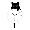 thumbnail image 4 of Reloj de Pared Gato Creativo con Cola Que Se Mueve en Acrílico Y Mecanismo Silencioso Fácil Lectura Diseño Moderno para Decoración Dormitorio Oficina S, 4 of 8