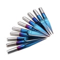 thumbnail image 2 of 10 piezas 3.175 mm revestimiento azul PCB 3D fresa 10/15/20/25 grados, 2 of 8