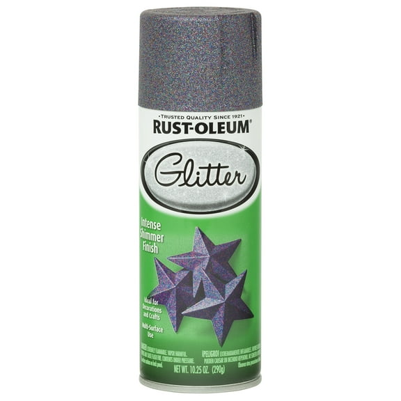 Rust-Oleum 278073-2PK Specialty Glitter Spray, 10.25 Ounce Pack of 2, Purple Multi-Color, 2 Piece