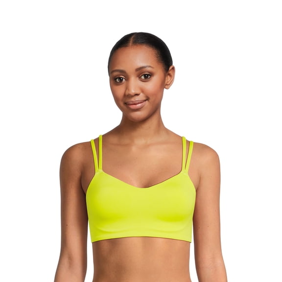 Avia Strappy Sports Bra for Women, Medium Support, S-3XL