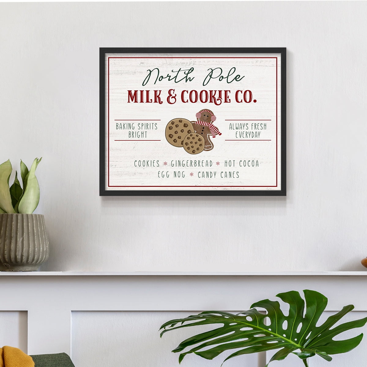 Milk and Cookie Co by Natalie Carpentieri - Restickable Framed Giclée Print