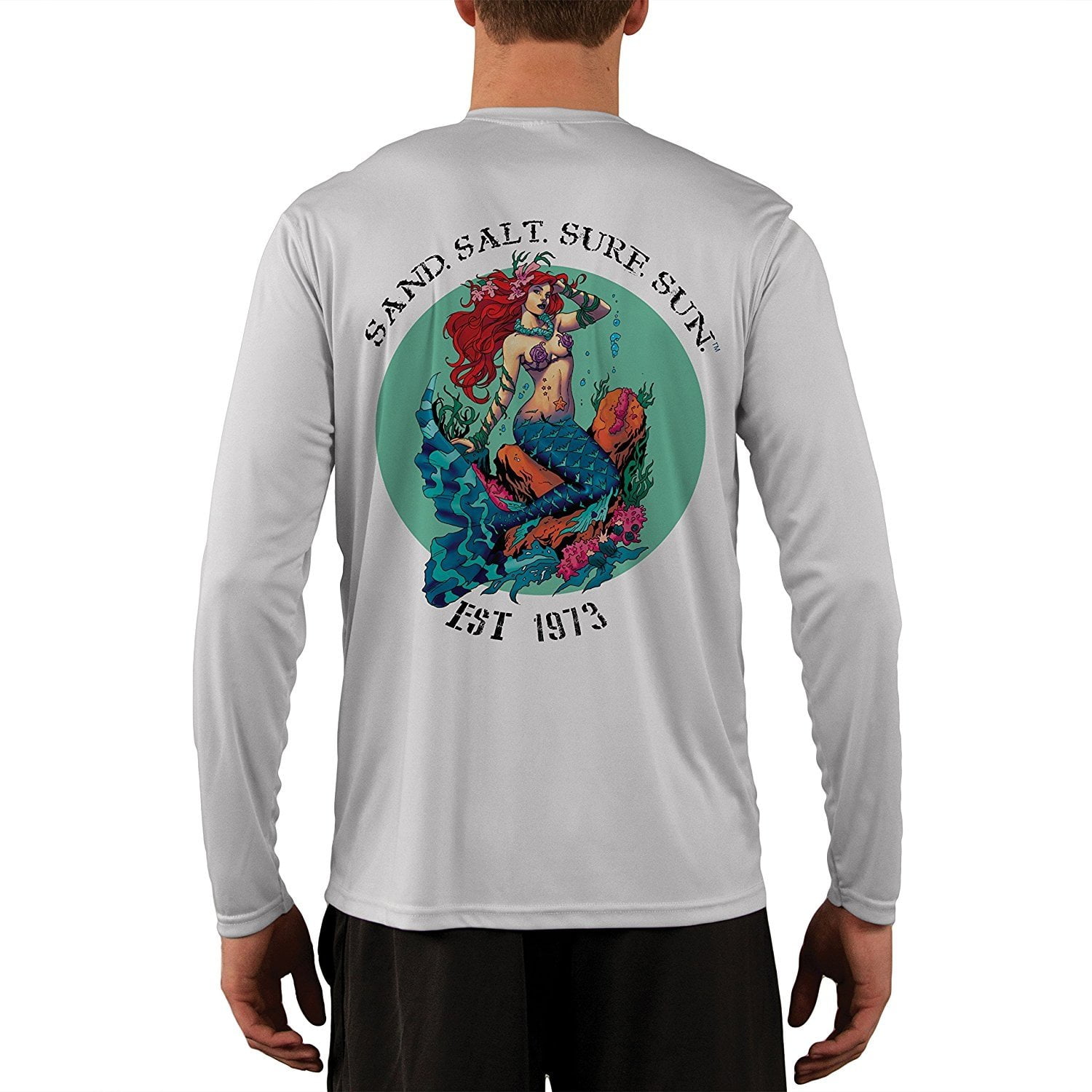 Sand Salt Surf Sun Redhead Mermaid Men's UPF 50+ UV/Sun Protection