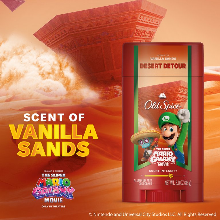 Old Spice Deodorant for Men, Aluminum Free, Super Mario Galaxy
