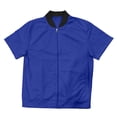 thumbnail image 4 of LIaqionyy Mens Short Sleeve Jacket Casual Summer Zip up Solid Color Outerwear Workout Jackets with Pocket, 4 of 8