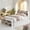 White, variant on VECELO Full Size Bed, Wooden Platform Bed with Bookcase Headboard, Full Bed Frame with Under Bed Drawers and Bed-End Storage Case, Versatile Captain Bed Frame for Adults, White