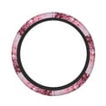thumbnail image 1 of Balery Pink Glitter Heart Candy Fundas elásticas antideslizantes para volante, funda protectora universal para hombre y mujer, 15 pulgadas, accesorios para coche., 1 of 6