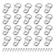 thumbnail image 1 of Uxcell 160Pcs D-Ring Colgadores de Cuadros con Tornillos, Hardware de Colgado de Cuadros de Un Solo Orificio, Ganchos para Obras de Arte Plata, 1 of 6
