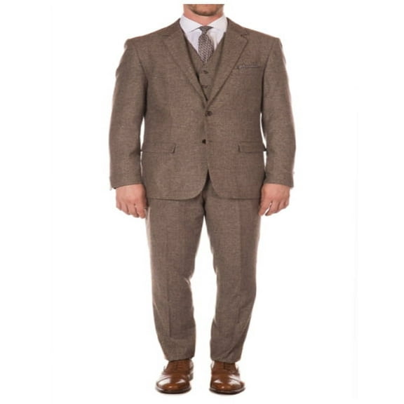 1920s 1910s Peak Blinder Custom Vested Suit Vintage Slim Fitted Blazer And Pants And Vest Brown