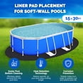 thumbnail image 3 of Swimline Hydrotools Above Ground Oval Liner Pad, Pool Protector Mat, 15 x 30 Ft, 3 of 7