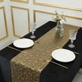 thumbnail image 6 of Gold Table Runner Roll, Sheer Gauze Sequin Glitter Foil Mesh Metallic Decor, Indoor Wedding Anniversary Party Display Setting, Valentine's Day Celebration Gift Arrangement Traditional Mantel, AESTIVO, 6 of 8