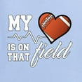 thumbnail image 2 of Wild Bobby, My Heart Is On That Football Field, Sports, Men Graphic Tee, Light Blue, 4X-Large, 2 of 4