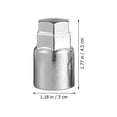 thumbnail image 2 of 4pcs Universal Wheel Lock Lug Nuts Car Anti Theft Locking Nuts with 1pc Sleeve, 2 of 9