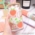 thumbnail image 2 of HAHDAXIA Craft Adhesive Vinyl Glossy Permanent Roll Bright Shimmer Orange 12"x96"Vinyl for Signs Lettering, 2 of 3