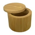 thumbnail image 2 of Sunjoy Tech Bamboo Seasoning Storage Box with Magnetic Swivel Lid Wooden Salt Cellar Pepper Sugar Spice Holder Round Container Bowl Kitchen Gadgets, 2 of 8