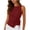 Wine17, variant on Karymi Plus Size Tops for Women Crew Neck Sleeveless Tank Top, Side Tie Wrap Waist Fake Linen Blend Blouse, Solid Irregular Hem Casual Summer Vest Shirts for Women
