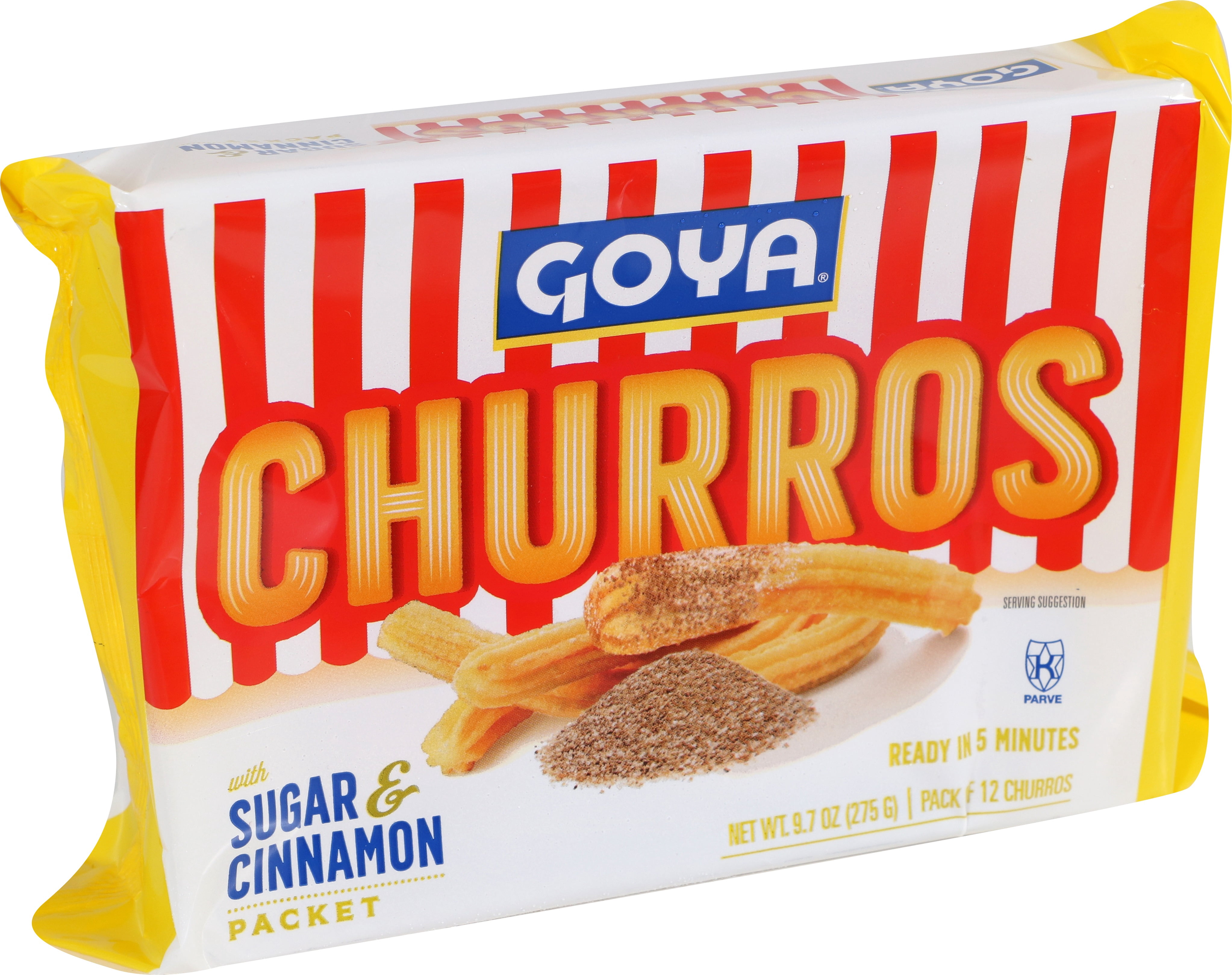 Goya Churros Sugar Cinnamon 9.7 oz, 12 Ct
