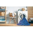 thumbnail image 2 of Ahgly Company Machine Washable Indoor Round Transitional DodgerBlue Area Rugs, 7' Round, 2 of 7