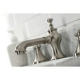 thumbnail image 4 of Kingston Brass KC7068PL Vintage Widespread Bathroom Faucet with Brass Pop-Up, Brushed Nickel, 4 of 8