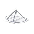 thumbnail image 4 of Hytrove Foldable Mesh Clothes Drying Rack - Multi-Purpose Laundry for Indoor and Outdoor Use, 1 Set, 4 of 7