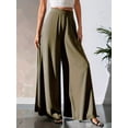 thumbnail image 5 of Women'S Chiffon Dress Beach Wide Leg Palazzo Pants Trouser Green XXL, 5 of 7