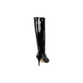 thumbnail image 5 of Louise et Cie Kamil Leather Pointed Toe Tall Boots Black Patent Leather Boots (BLACK, 5), 5 of 6