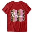 thumbnail image 3 of Fiudx Ofertas de La Semana Blusa de Manga Corta con Estampado de Moda para Mujer, Divertida Camiseta con Cuello Redondo, 3 of 3