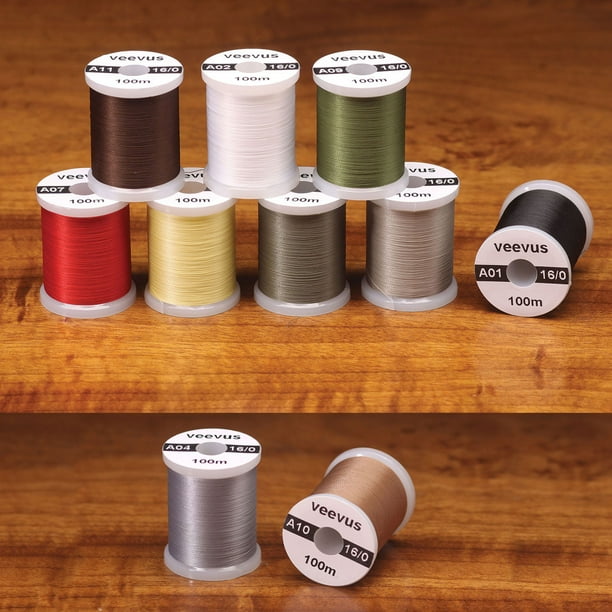 Veevus Thread Fly Tying Materials Assorted Colors Various Sizes
