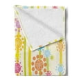 thumbnail image 2 of Floral Soft Flannel Fleece Blanket, Vertical Lines with Colorful Cartoon Style Flowers and Dots Kids Girls Fun Children, Cozy Plush for Indoor and Outdoor Use, 60" x 80", Multicolor, by Ambesonne, 2 of 5