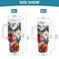 thumbnail image 6 of Yayeee 30oz Double-Wall Insulated Stainless Steel Tumbler with Handle Bottle, Watercolor Tomatoes, 6 of 8