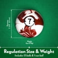 thumbnail image 4 of Iszy Billiards Pool Balls - 16 Piece Cue Ball Set For Pool Table And Display - 2 1/4 Inch 6 Ounce Regulation Size Billiard Balls - Classic Marble Style, 4 of 5