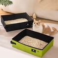 thumbnail image 3 of Portable Folding Travel Pet Litter Box Dog Toilet Tray Folding Cat Litter Potty Waterproof Outdoor Foldable Cat Litter Box, 3 of 10