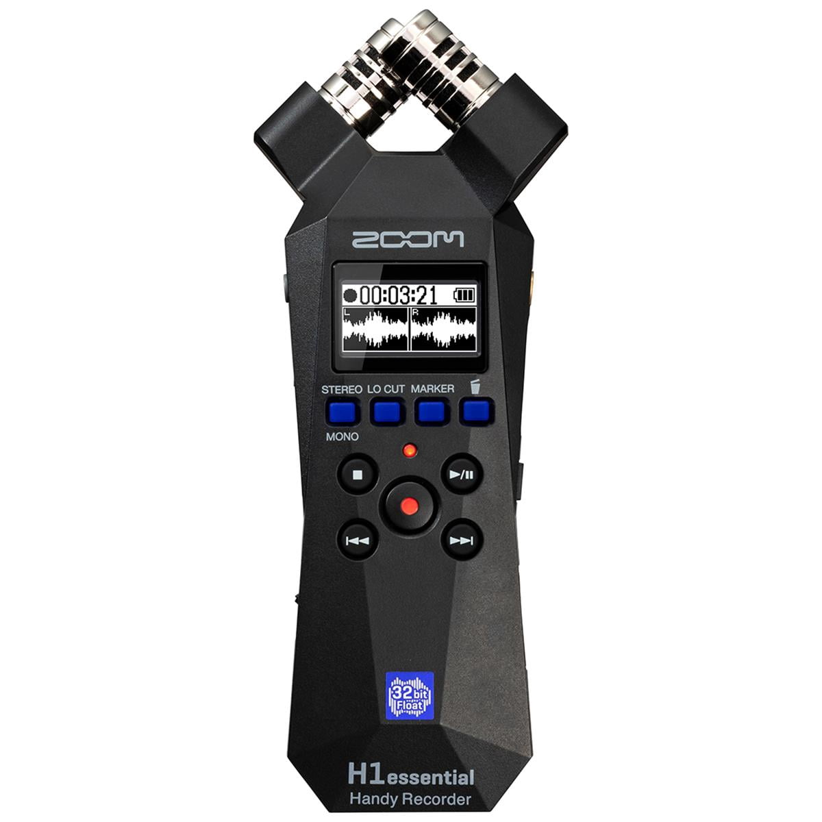 Zoom H1essential 2-Track 32-Bit Float Handy Recorder, Bundle with WSH-1E Hairy Windscreen