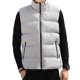 thumbnail image 3 of Chaleco de algodón para hombre, chaleco acolchado con cuello levantado, abrigo con protección para el cuello, bolsillos con cremallera a prueba de viento, calidez para Otoño Invierno, 3 of 5