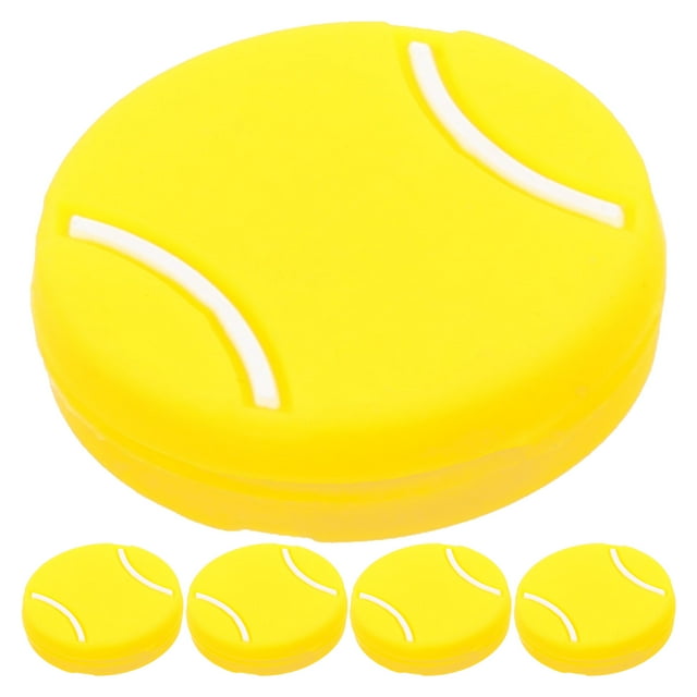 5Pcs Silicone Tennis Absorbers for Racket Cartoon Shocking Absorbers Silicone Racket Dampeners