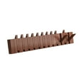 thumbnail image 3 of GROWTH TANK Wall Mounted Coat Rack, Flip Down Wall Hook Rack, Decorative, Entryway Coat Rack walnut color 12 key, 3 of 9